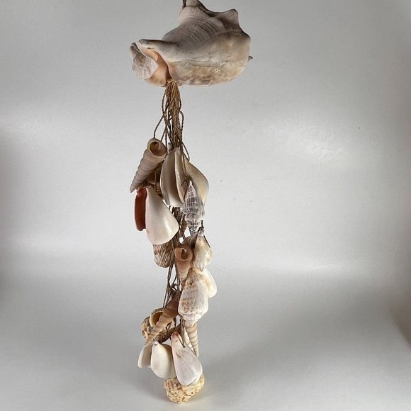 Hanging Sea Shell Mobile Wind Chime Chandelier Boho Nautical Beach Decor - Picture 2 of 13
